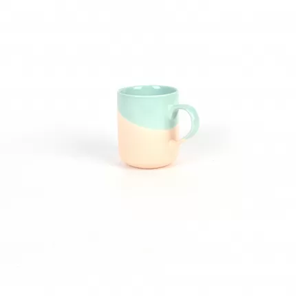 Balance·Two-color Mug-green&light brown