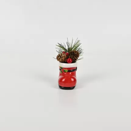 Christmas Boot Plant Ornament