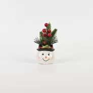 Christmas Snowman Plant Ornament