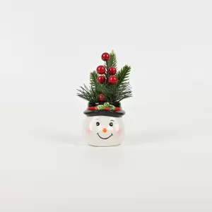 Christmas Snowman Plant Ornament