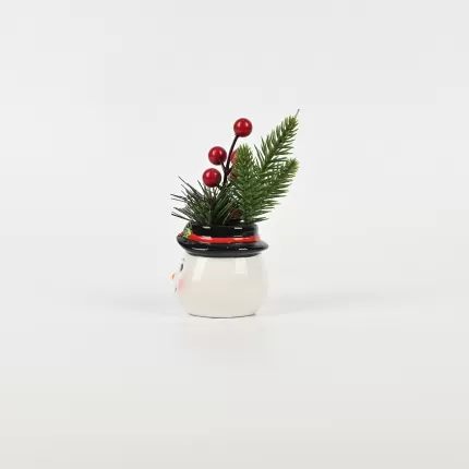 Christmas Snowman Plant Ornament
