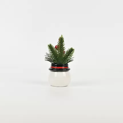 Christmas Snowman Plant Ornament