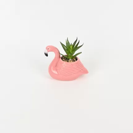 Flamingo Plant Ornament