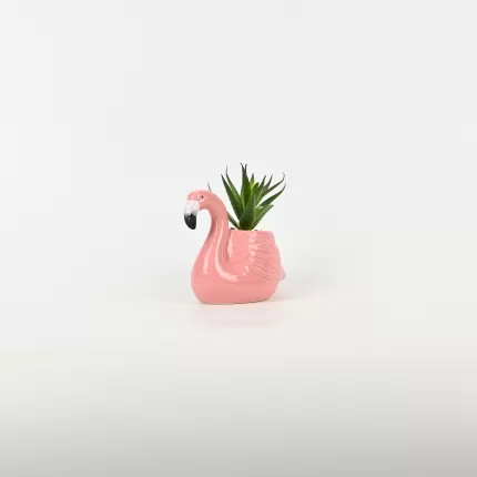 Flamingo Plant Ornament
