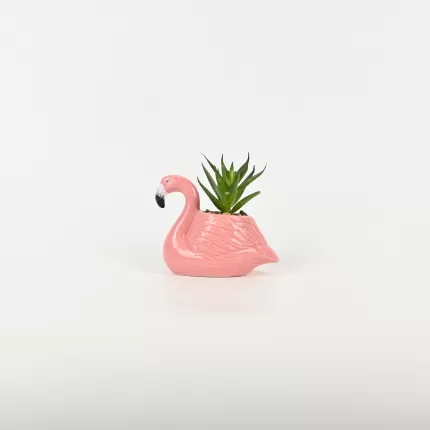 Flamingo Plant Ornament
