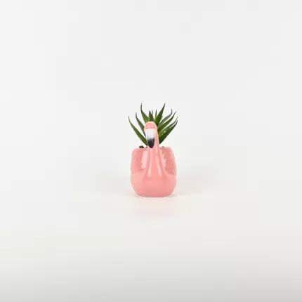 Flamingo Plant Ornament