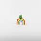 Rainbow Succulent Ornament