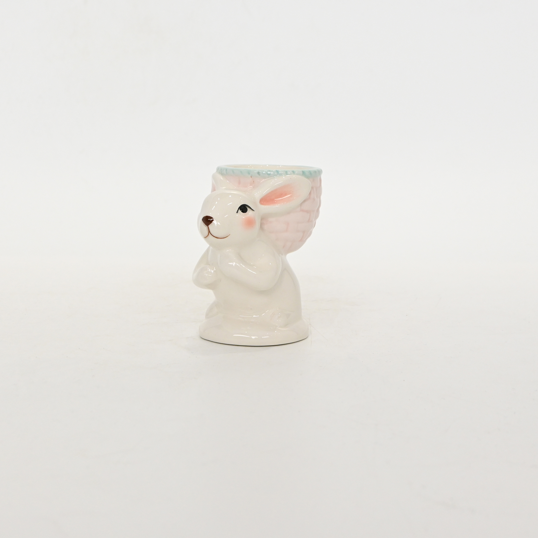 Bunny Backpack Egg Cup–pink&blue