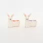 Bunny Egg Cup-orange pink