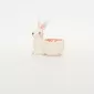 Bunny Egg Cup-orange pink