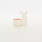 Bunny Egg Cup-orange pink