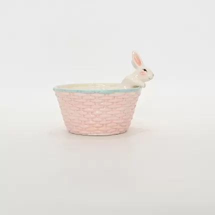 Bunny Backpack Bowl-pink