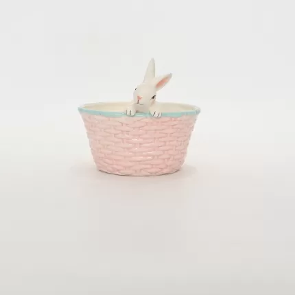 Bunny Backpack Bowl-pink