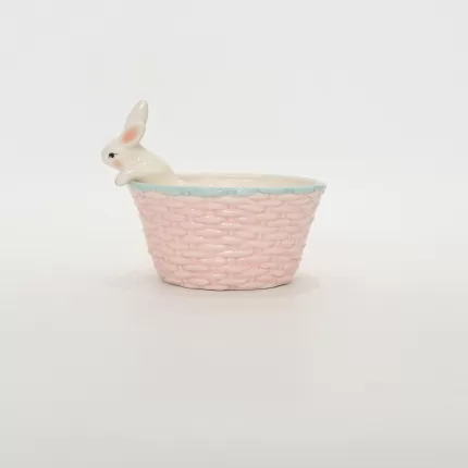 Bunny Backpack Bowl-pink