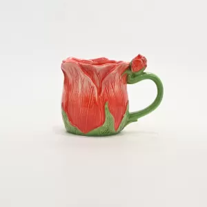 Flower Mug-red