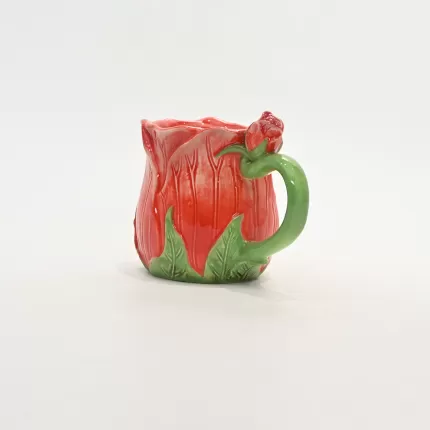 Flower Mug-red