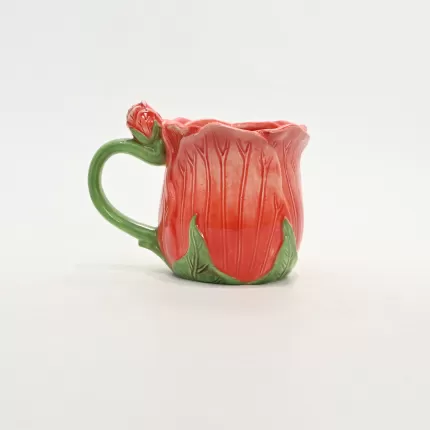 Flower Mug-red