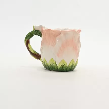 Flower Mug-white powder