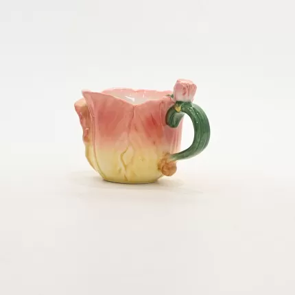 Flower Mug-yellow red