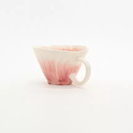 Flower Mug-gradient pink
