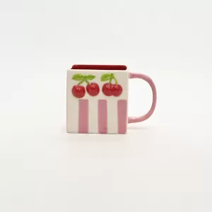 Striped Cherry Mug