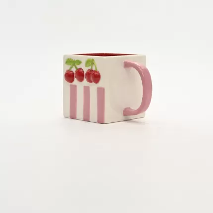 Striped Cherry Mug