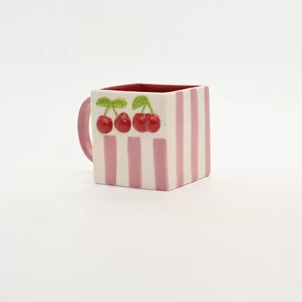 Striped Cherry Mug