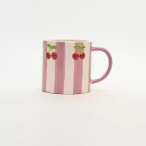 Striped Cherry Mug