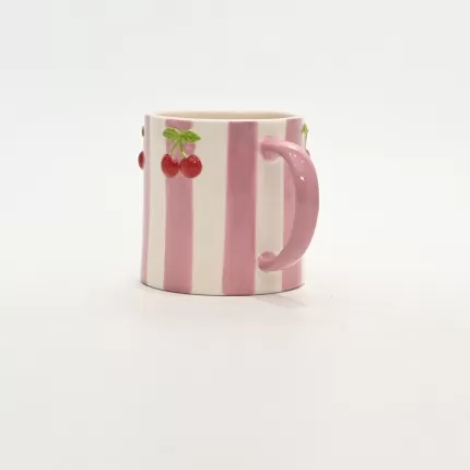 Striped Cherry Mug