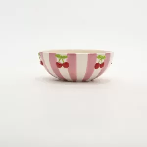 Striped Cherry Bowl