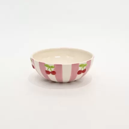 Striped Cherry Bowl