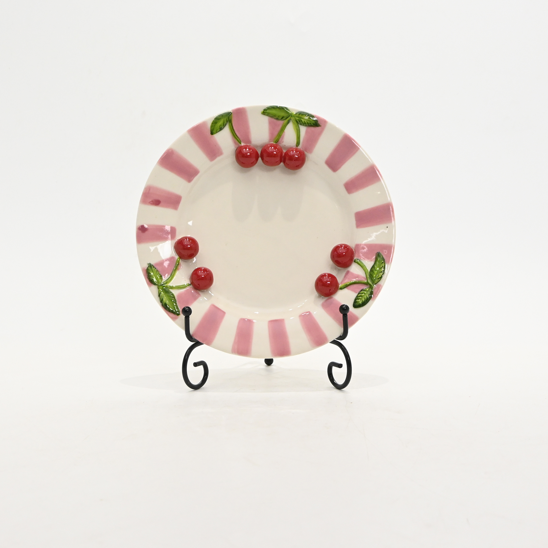 Striped Cherry Plate