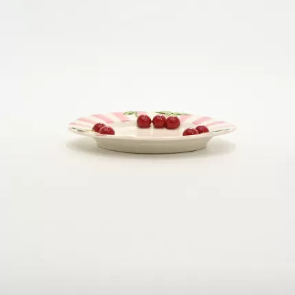 Striped Cherry Plate