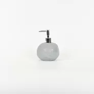 Floral Embossed Lotion Bottle-grey