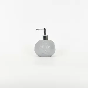 Floral Embossed Lotion Bottle-grey