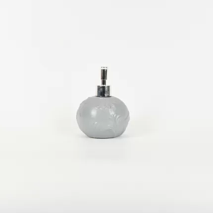 Floral Embossed Lotion Bottle-grey