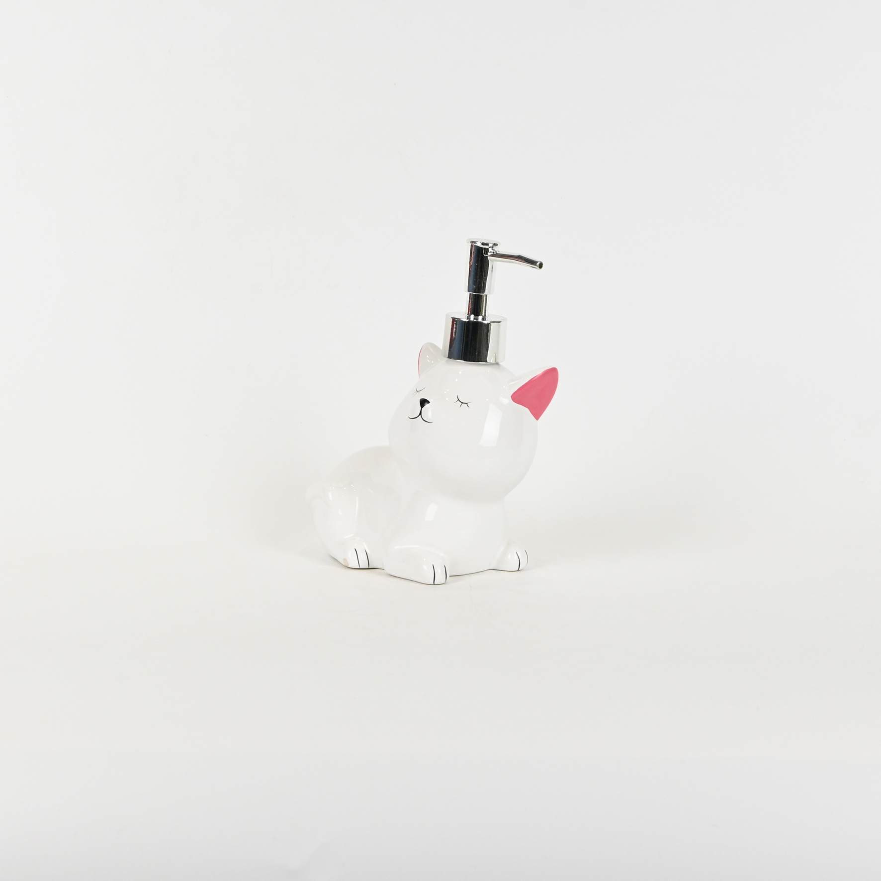 Cat Lotion Bottle-white