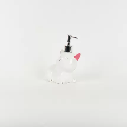 Cat Lotion Bottle-white