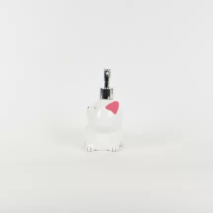 Cat Lotion Bottle-white