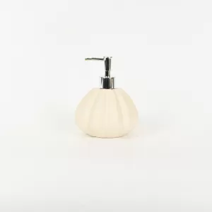 Pumpkin Embossed Lotion Bottle-white