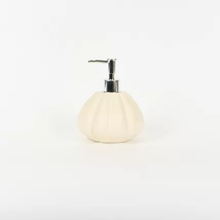 Pumpkin Embossed Lotion Bottle-white