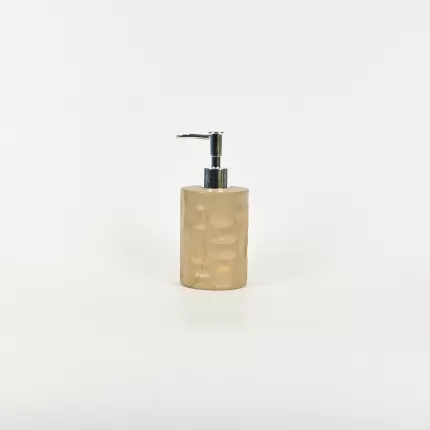 Geometric Embossed Lotion Bottle-earth tone