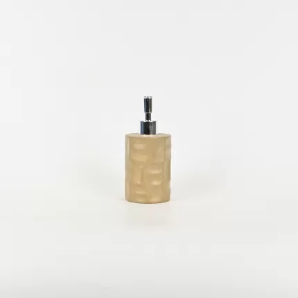Geometric Embossed Lotion Bottle-earth tone