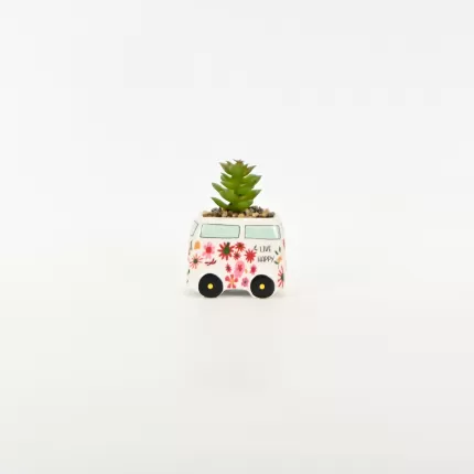 Flower Car Succulent Ornament