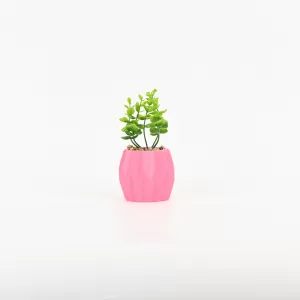Geometric Embossed Plant Ornament
