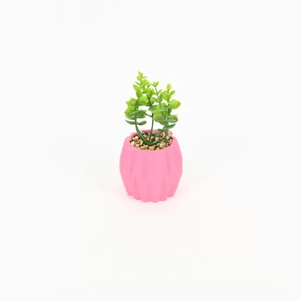 Geometric Embossed Plant Ornament