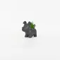 Little Dog Succulent Ornament-black