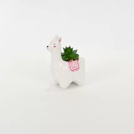 Alpaca Succulent Ornament