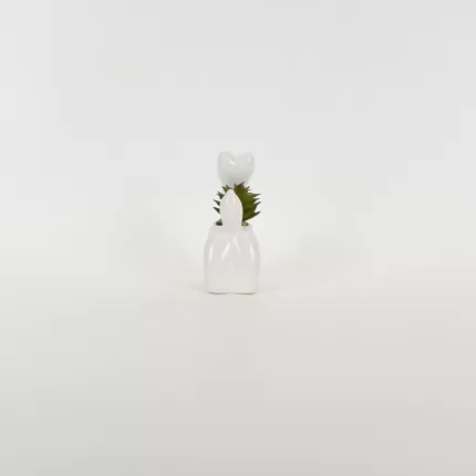 Balloon Dog Succulent Ornament-white