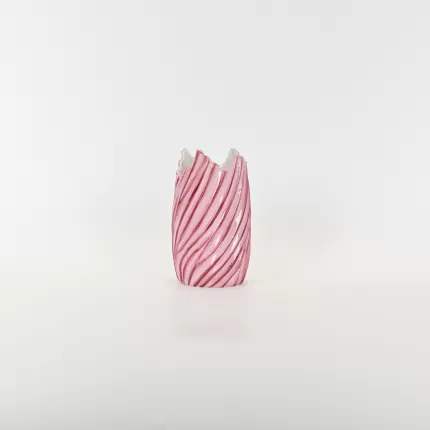Spiral Vase-rose red